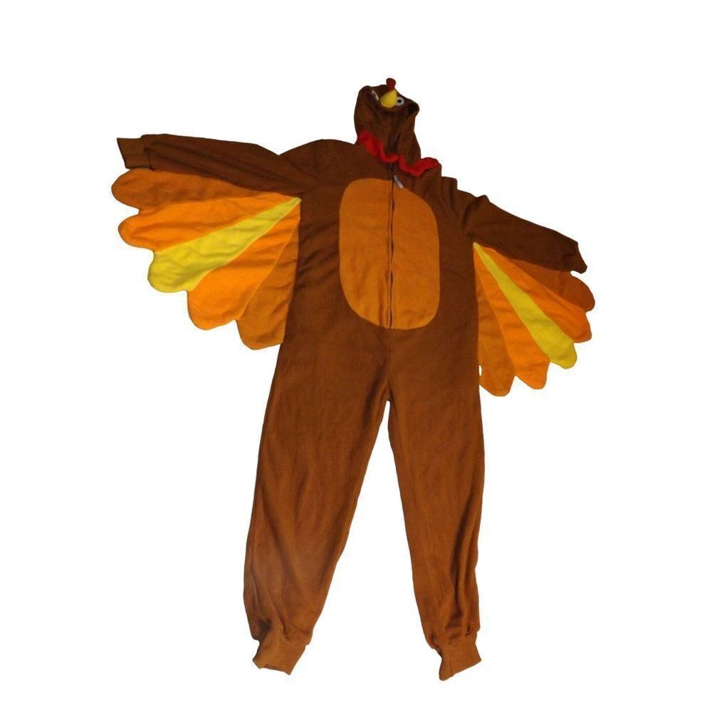 Brown Turkey Wing Onesie Pajama - Women's Cozy Costume